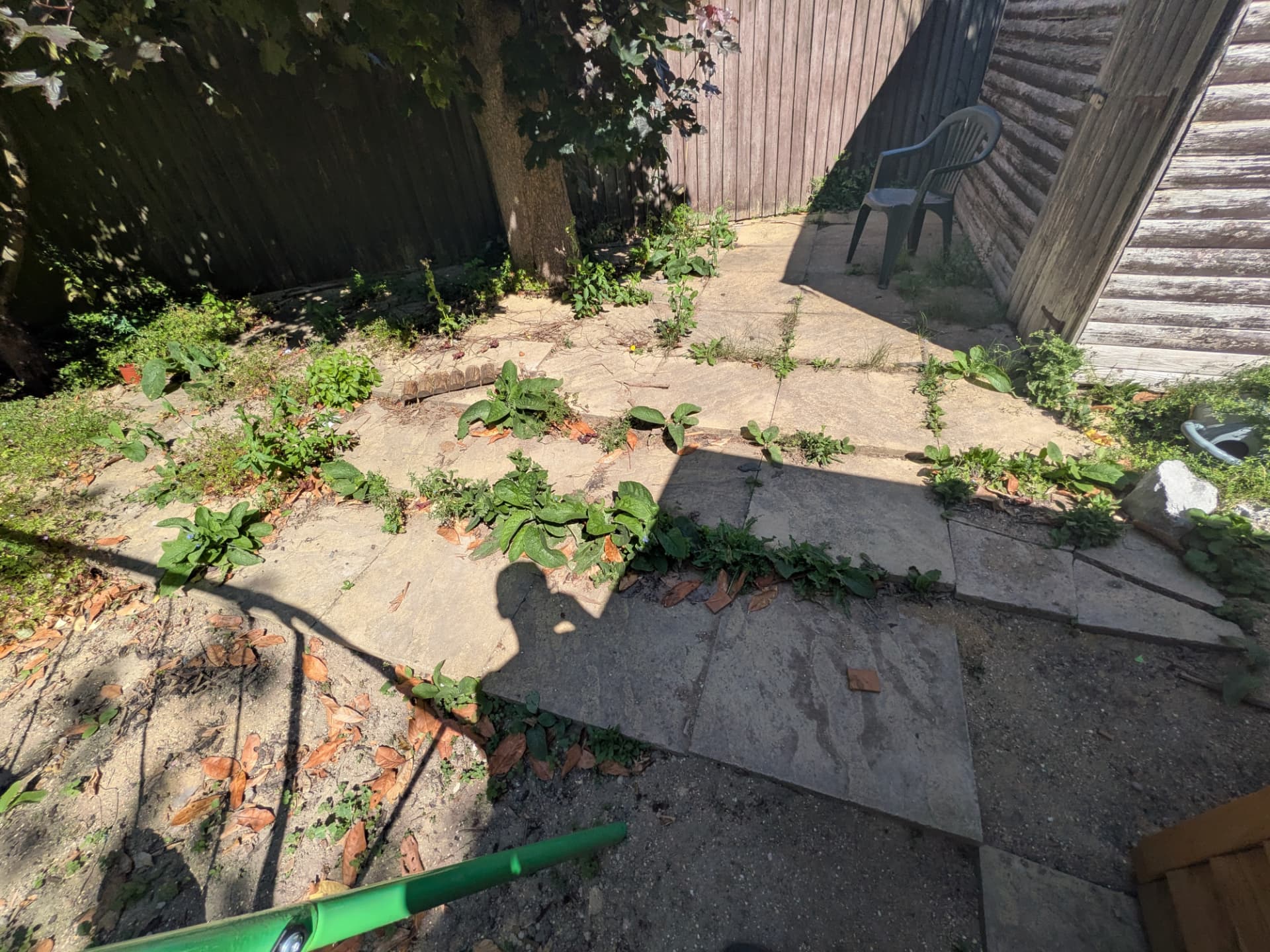 Patio clearance before