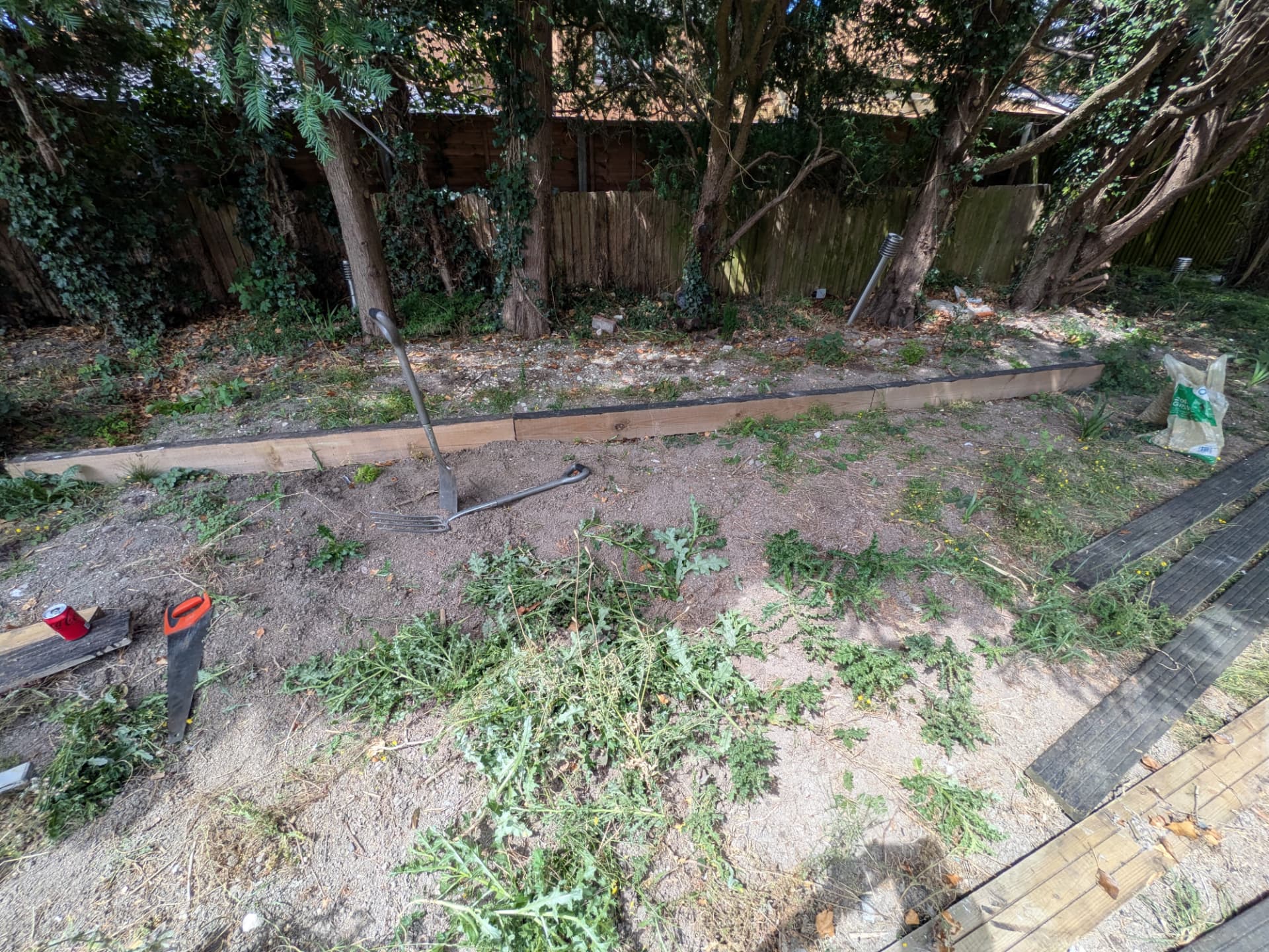Full garden strip & prep before